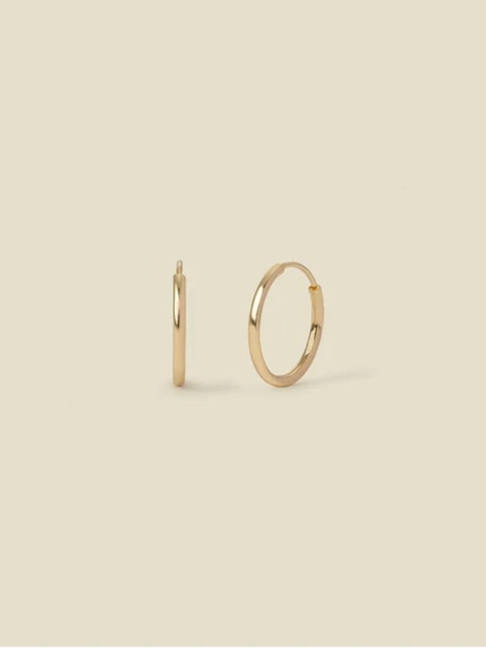 Made by Mary 14k Live In Hoop Earrings 12mm